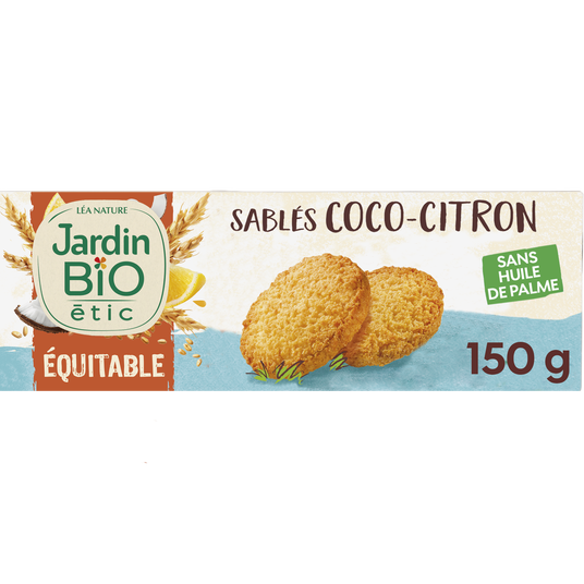 boho cosmetics Sablés coco citron bio - Jardin Bio Étic