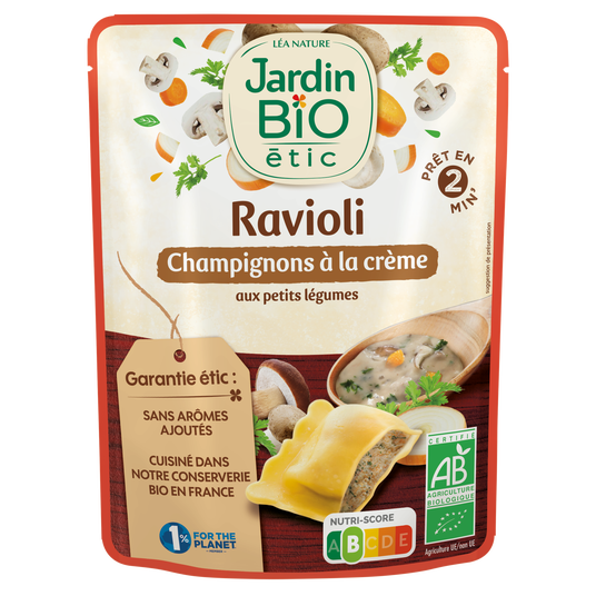 boho cosmetics Sachet express Ravioli Champignons à la Crème - Jardin Bio Étic