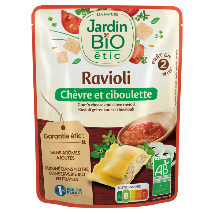 Boho Cosmetics Sachet Repas Ravioli Chèvre Et Ciboulette - Jardin Bio Étic