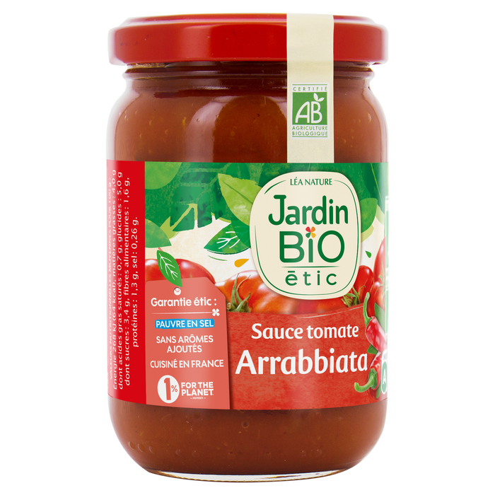 Boho Cosmetics Sauce Tomate Arrabiata Finement épicée Bio - Jardin Bio Étic