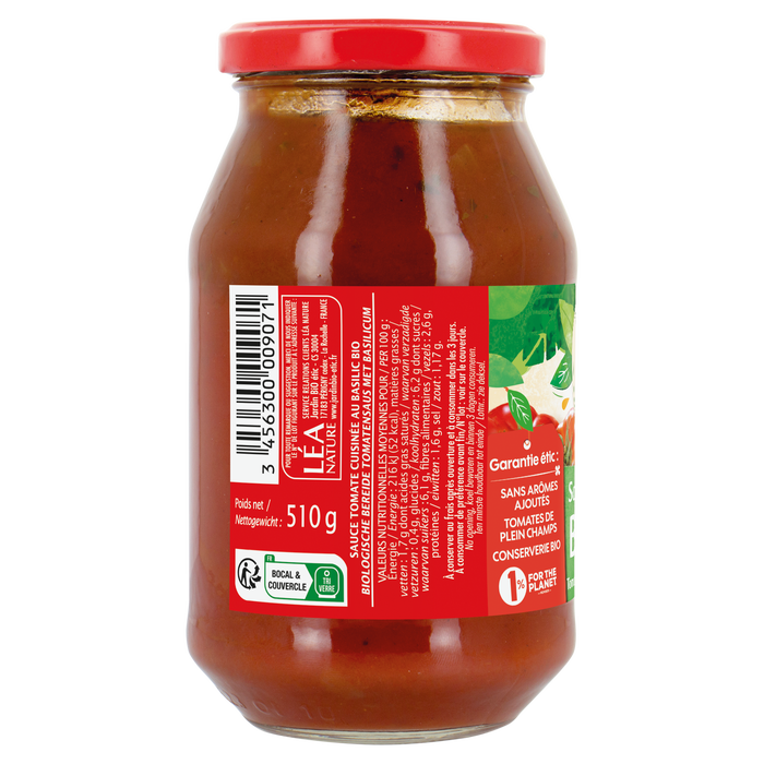 Boho Cosmetics Sauce Tomate Basilic 510g - Jardin Bio Étic