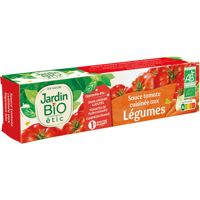 Boho Cosmetics Sauce Tomate Cuisinée Aux Légumes Bio - Jardin Bio Étic