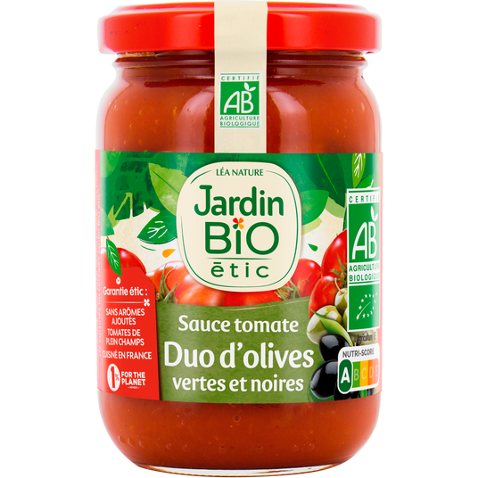 boho cosmetics Sauce tomate Duo d'olives vertes et noires - Jardin Bio Étic