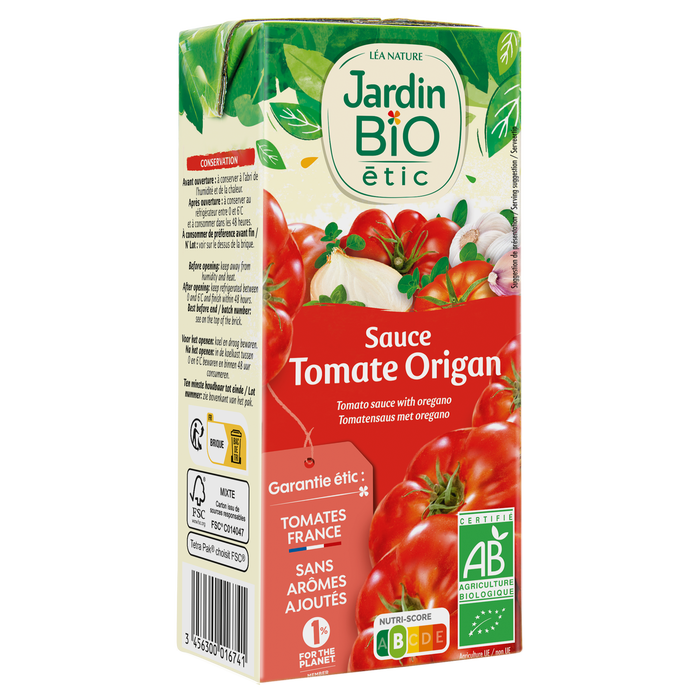 Boho Cosmetics Sauce Tomate Origan Bio - Jardin BiO étic