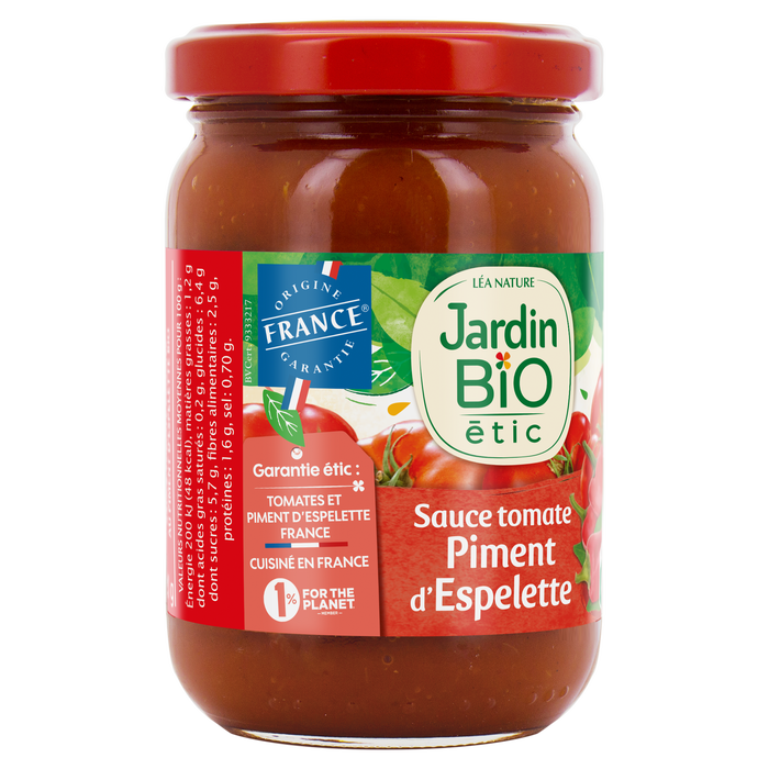 Boho Cosmetics Sauce Tomate Piment D'Espelette Bio - Jardin Bio Étic