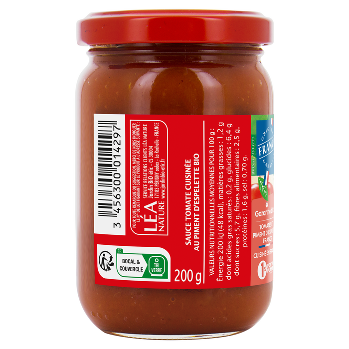 Boho Cosmetics Sauce Tomate Piment D'Espelette Bio - Jardin Bio Étic