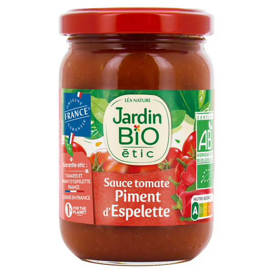 boho cosmetics Sauce Tomate Piment d'Espelette bio - Jardin Bio Étic