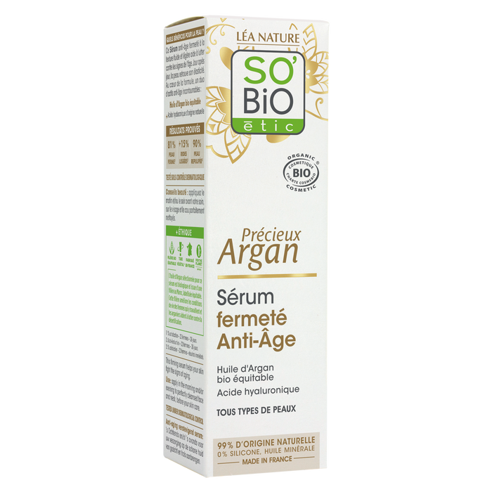 Boho Cosmetics Sérum Fermeté Anti-âge - Précieux Argan - SO'BiO étic