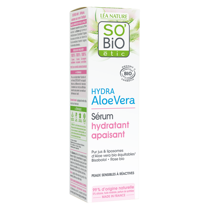 Boho Cosmetics Sérum Hydratant Haute Tolérance Aloe Vera - So'BiO étic