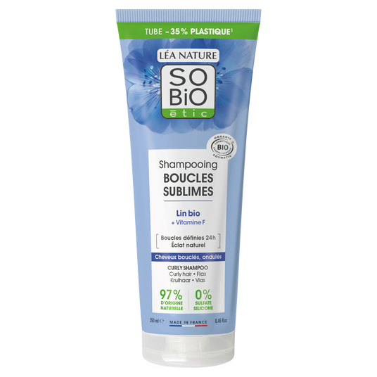 boho cosmetics Shampooing boucles sublimes Lin bio & Vitamine F - LEA NATURE SO BiO étic