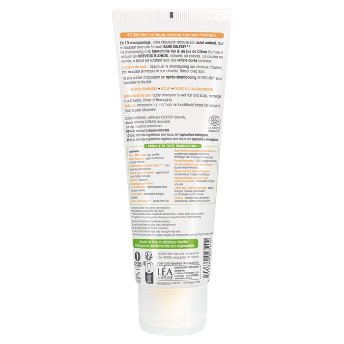 Boho Cosmetics Shampooing Camomille Et Citron - SO'BiO étic