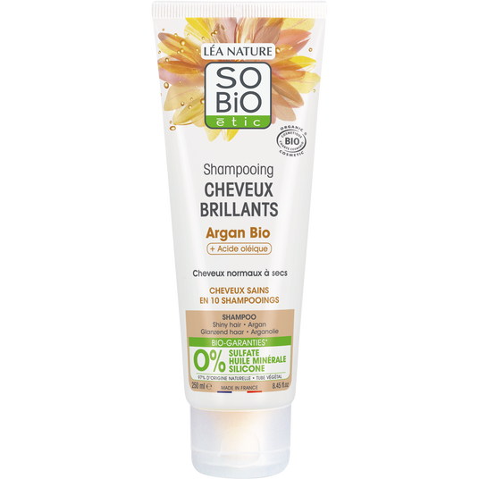 boho cosmetics Shampooing cheveux brillant Argan et Acide oléique - SO'BiO étic