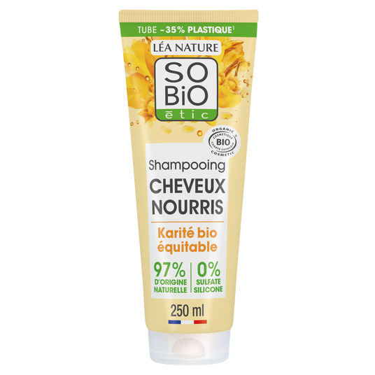 boho cosmetics Shampooing cheveux nourris Karité et Jojoba bio - SO'BiO étic
