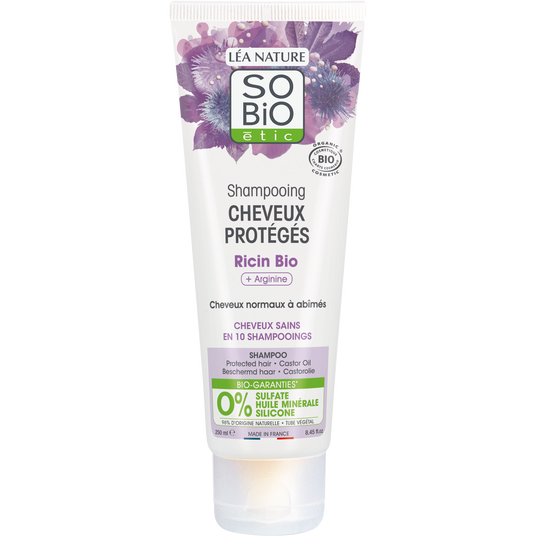 boho cosmetics Shampooing cheveux protégés Ricin et Arginine - SO'BiO étic
