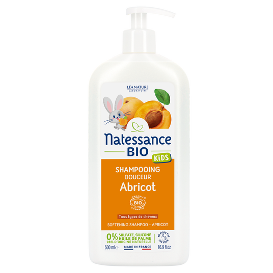 boho cosmetics Shampooing Kids Ultra Douceur Abricot 500ml - Natessance
