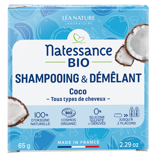 boho cosmetics Shampooing solide 2 en 1 Coco - Natessance Bio