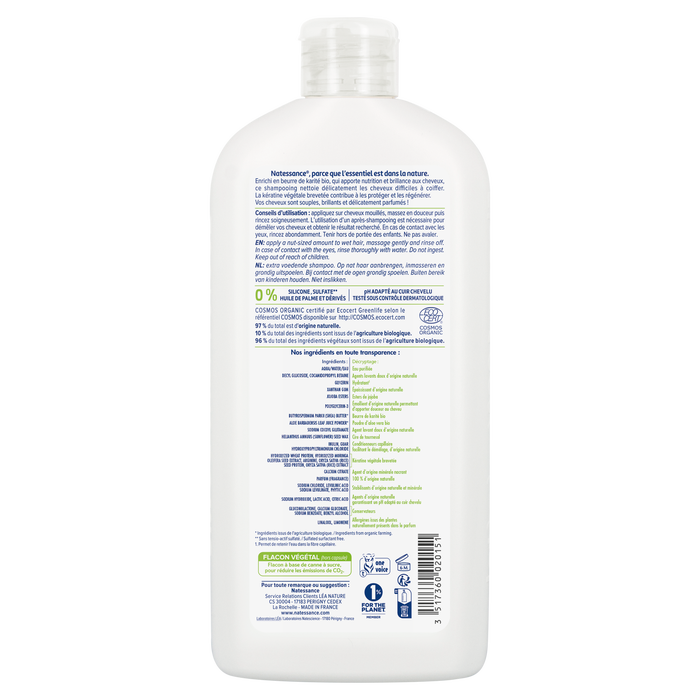 Boho Cosmetics Shampooing Ultra Nourrissant Karité Bio Et Kératine Végétale 500ml