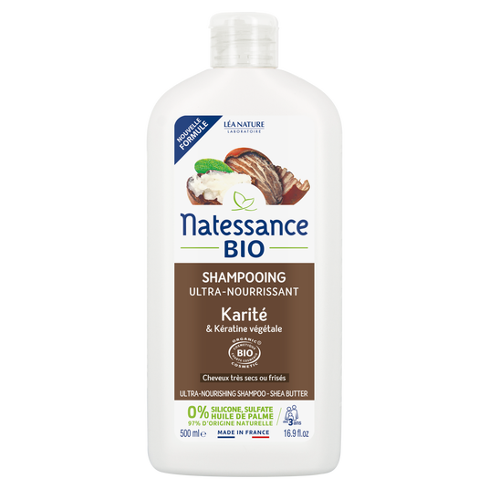 boho cosmetics Shampooing Ultra nourrissant Karité bio et Kératine végétale 500ml