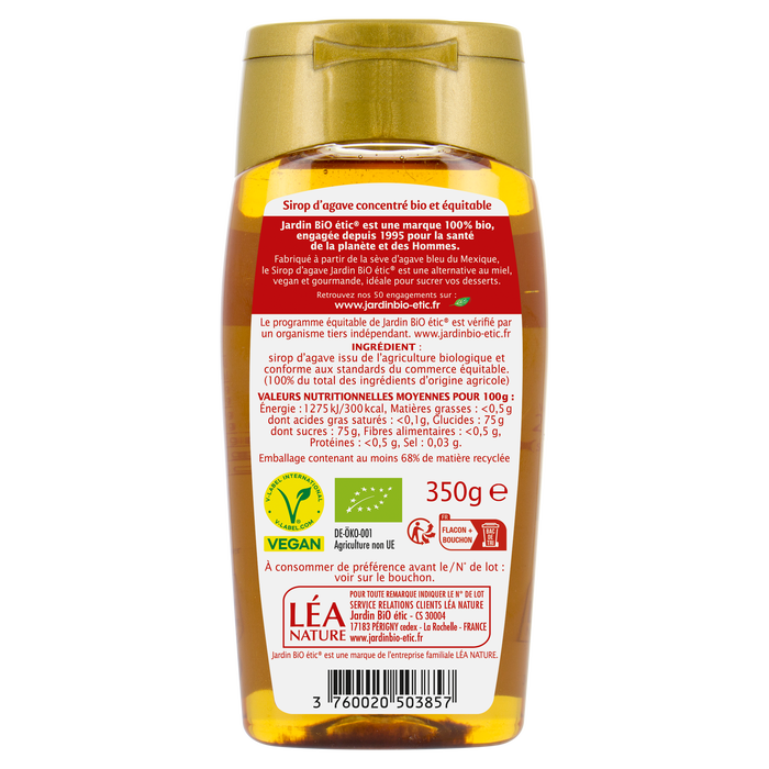 Boho Cosmetics Sirop D'agave équitable - Jardin Bio Étic