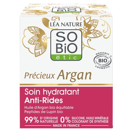 boho cosmetics Soin hydratant Anti-Rides Jour - Précieux Argan - SO'BiO étic