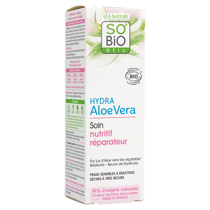 Boho Cosmetics Soin Nutritif Réparateur Hydra Aloe Vera - So'BiO étic