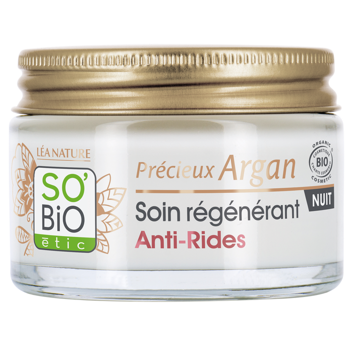Boho Cosmetics Soin Régénérant Anti-Rides Nuit - Précieux Argan - SO'BiO étic