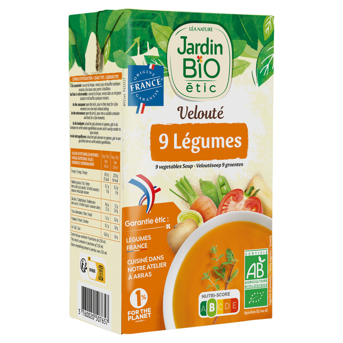 Boho Cosmetics Soupe Veloutée 9 Légumes - Jardin Bio Étic