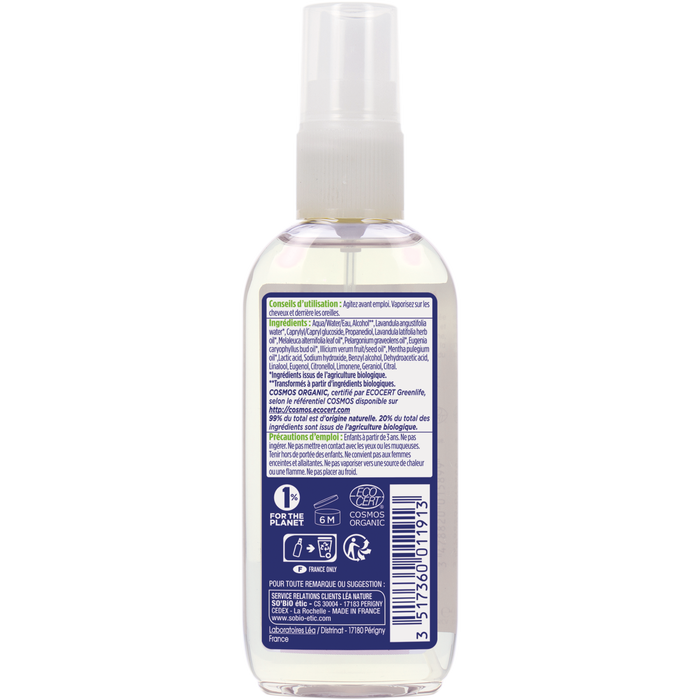 Boho Cosmetics Spray Apaisant Des écoliers Lavande - SO'BiO étic