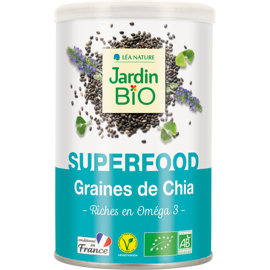boho cosmetics Super graines de chia riches en oméga 3 bio - Jardin Bio Étic