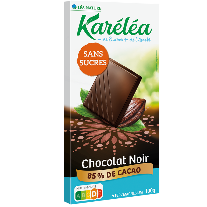 Boho Cosmetics Tablette De Chocolat Noir 85% Cacao Sans Sucres - Karelea