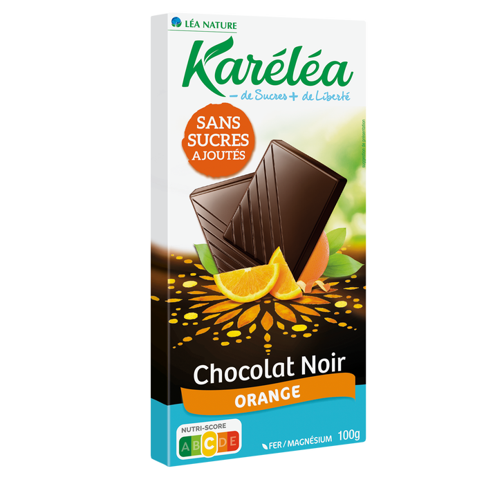 Boho Cosmetics Tablette De Chocolat Noir Orange Sans Sucres Ajoutés - Karéléa