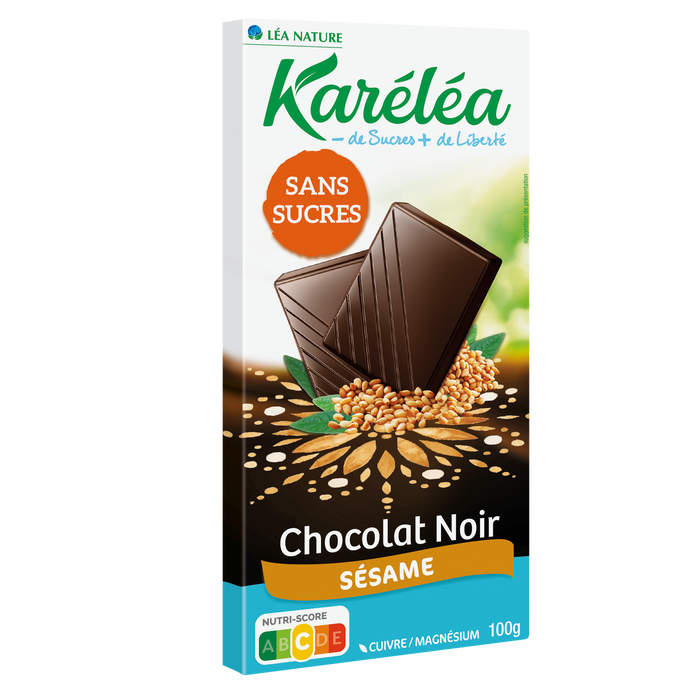 Boho Cosmetics Tablette De Chocolat Noir Sésame Sans Sucres - Karéléa