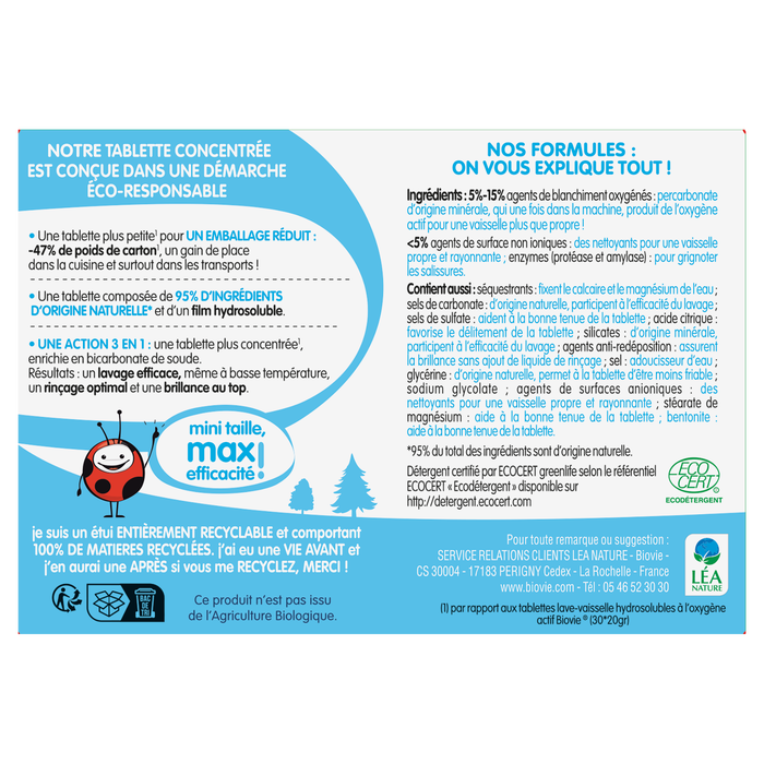 Boho Cosmetics Tablettes Lave-vaisselle Tout En Un - Biovie