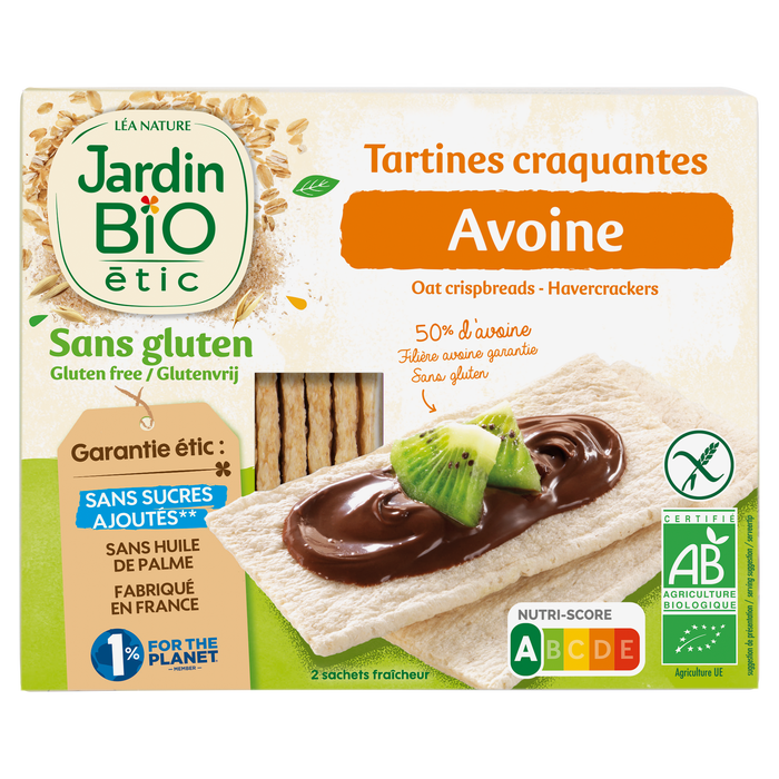 Boho Cosmetics Tartines Craquantes Avoine - Sans Gluten Et Sans Lactose - Jardin Bio Étic