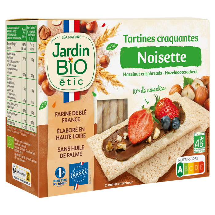 Boho Cosmetics Tartines Craquantes Bio Goût Noisette - Jardin Bio Étic