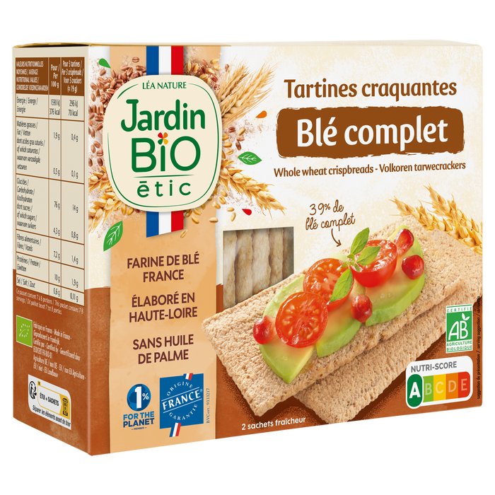 Boho Cosmetics Tartines Craquantes Blé Complet - Jardin Bio Étic