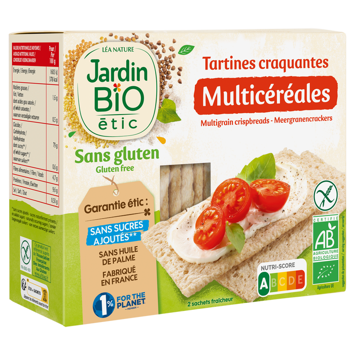 Boho Cosmetics Tartines Craquantes Multicérérales Sans Gluten - Jardin Bio Étic