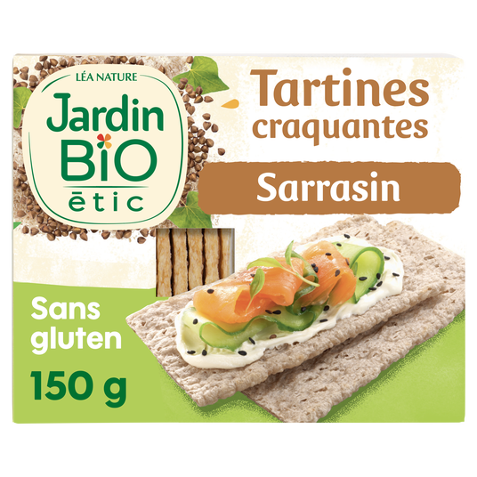 boho cosmetics Tartines Craquantes Sarrasin sans gluten - Jardin Bio Étic