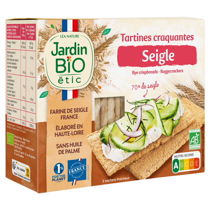 Boho Cosmetics Tartines Craquantes Seigle Bio - Jardin BiO étic