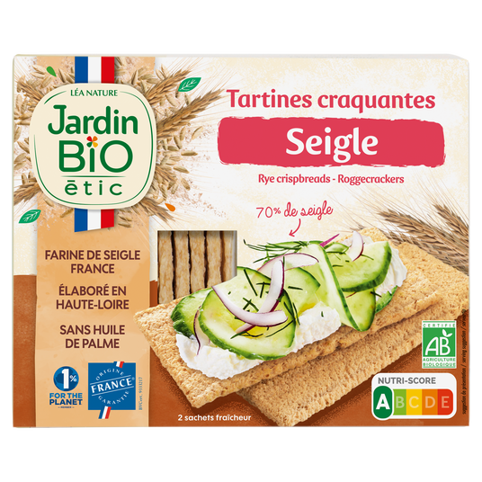 boho cosmetics Tartines craquantes Seigle bio - Jardin BiO étic