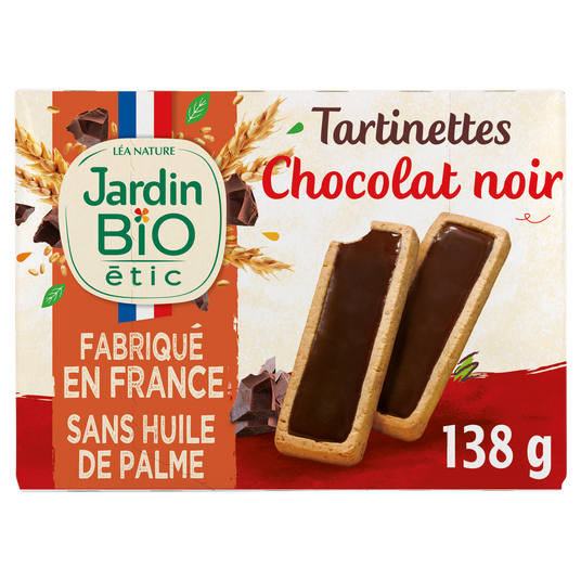 boho cosmetics Tartinettes chocolat Noir Intense - Jardin Bio Étic