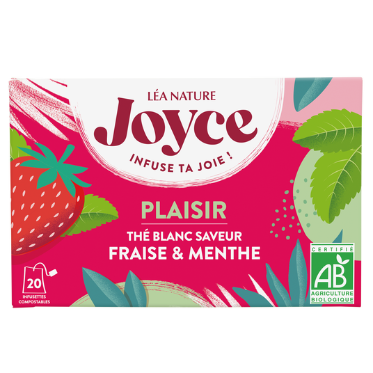 boho cosmetics Thé blanc saveur Fraise & Menthe - Joyce