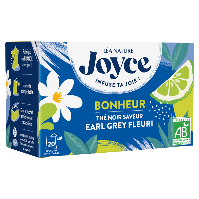 Boho Cosmetics Thé Noir BONHEUR Earl Grey Fleuri - Joyce