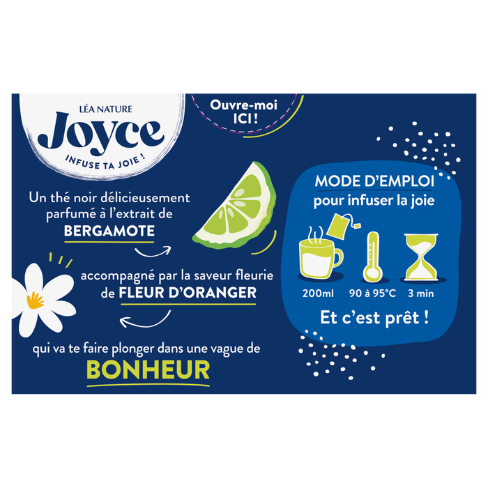 Boho Cosmetics Thé Noir BONHEUR Earl Grey Fleuri - Joyce