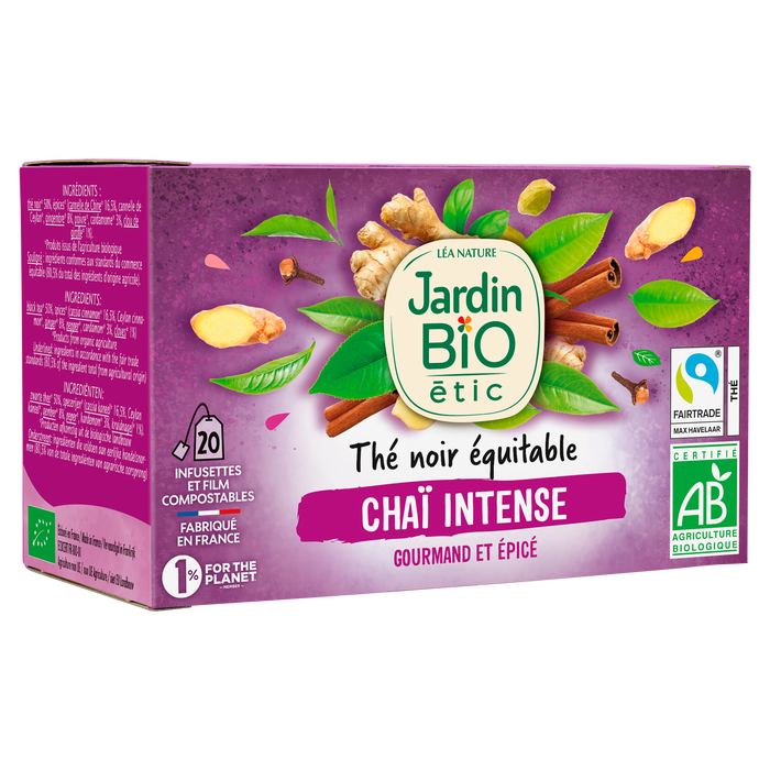 Boho Cosmetics Thé Noir Equitable ChaÏ Intense - Bio - Jardin BiO étic