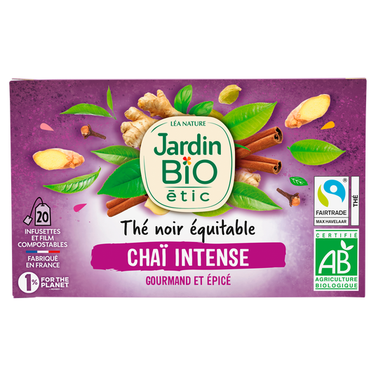 boho cosmetics Thé noir Equitable ChaÏ Intense - Bio - Jardin BiO étic