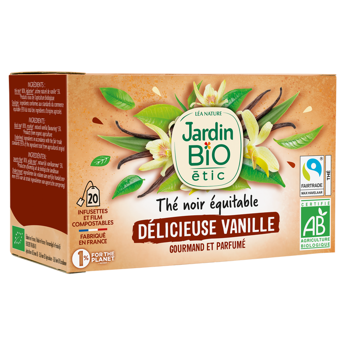 Boho Cosmetics Thé Noir Equitable Délicieuse Vanille - Bio - Jardin BiO étic