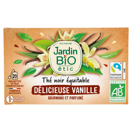 boho cosmetics Thé noir Equitable Délicieuse Vanille - Bio - Jardin BiO étic