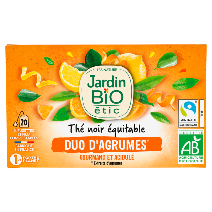 Boho Cosmetics Thé Noir Equitable Duo D'Agrumes - Bio - Jardin BiO étic