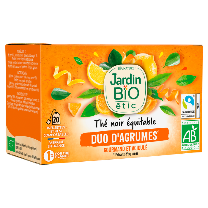 Boho Cosmetics Thé Noir Equitable Duo D'Agrumes - Bio - Jardin BiO étic